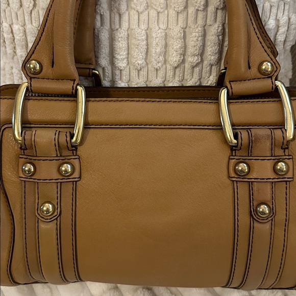 Vintage Banana Republic Camel Leather Satchel | Style 546453 | 2008 | - Picture 9 of 16